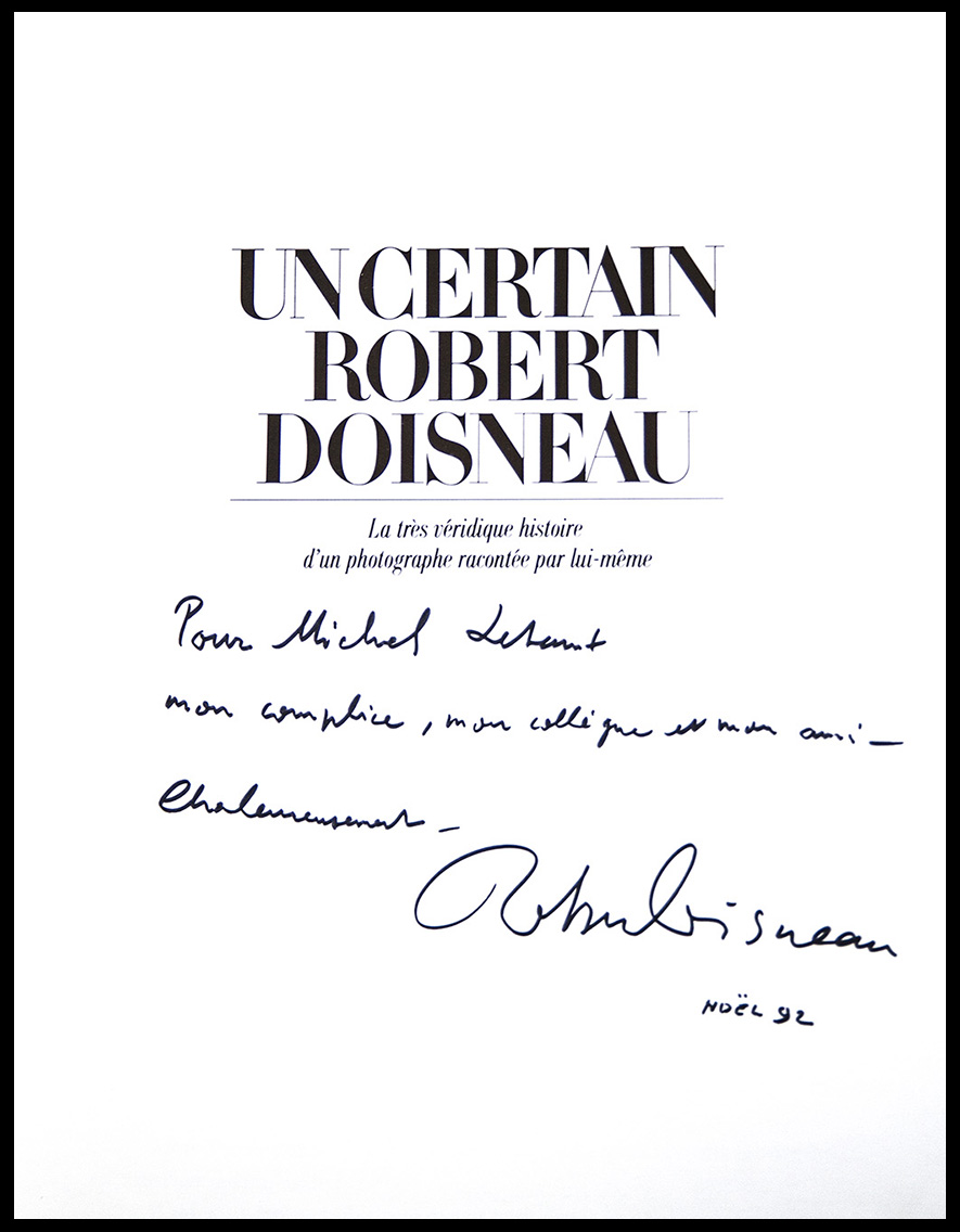 Dédicace livre Robert Doisneau